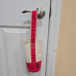 Lands' End Red and Cream Wine Bag!